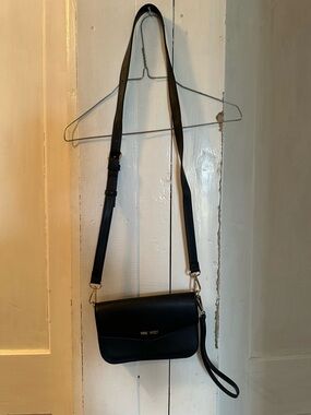 Nine West Black Crossbody Bag with Gold Hardware